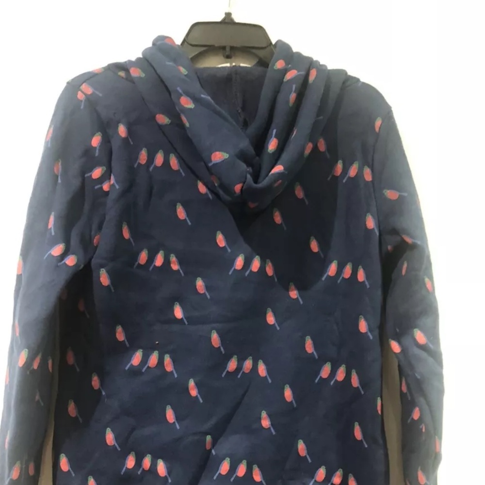 Romantichut navy bird cowl neck hoodie in navy size M - Picture 4 of 5